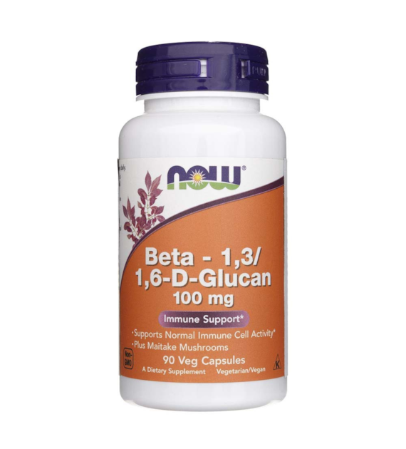 Now Foods Beta 1,3/1,6 D Glucan 100 mg - 90 Veg Capsules