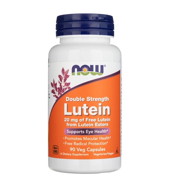 Now Foods Lutein, Dvojitá síla 20 mg - 90 veg. kapslí
