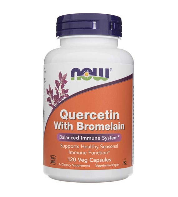 Now Foods Quercetin mit Bromelain - 120 pflanzliche Kapseln