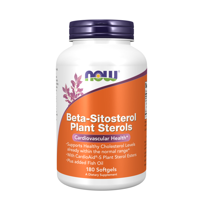 Now Foods Beta-Sitosterol Plant Sterols - 180 kapsułek