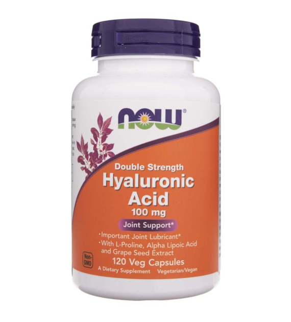 Now Foods Kwas hialuronowy 100 mg - 120 kapsułek