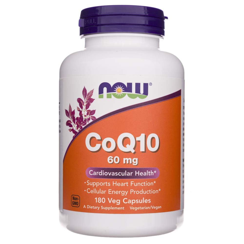 Now Foods CoQ10 60 mg - 180 Veg Capsules