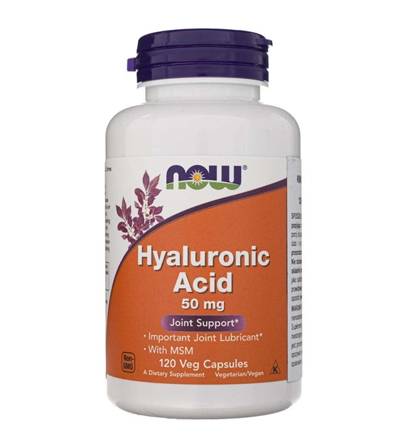 Now Foods Hyaluronic Acid with MSM 50 mg - 120 Veg Capsules