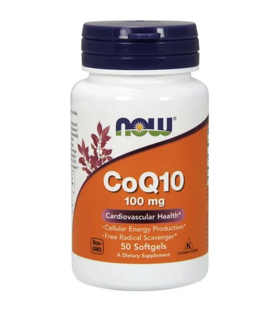 Now Foods CoQ10 (Koenzym Q10) 100 mg - 50 kapsułek żelowych