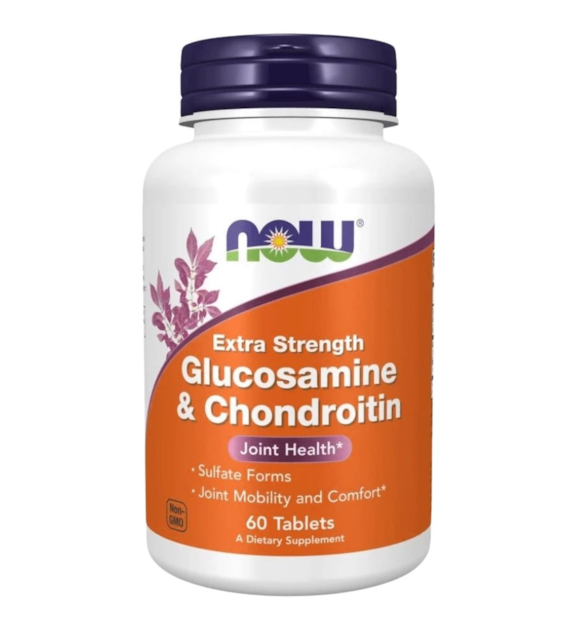 Now Foods Glukozamina, Chondroityna - 120 tabletek