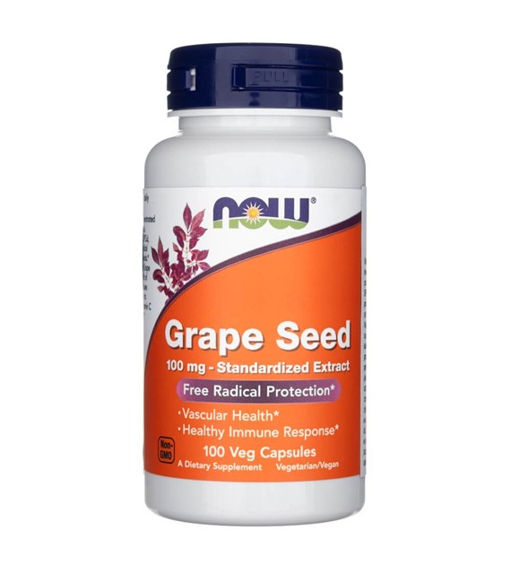 Now Foods Grape Seed 100 mg - 100 Veg Capsules