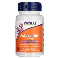 Now Foods Astaxanthin 4 mg - 60 měkkých gelů