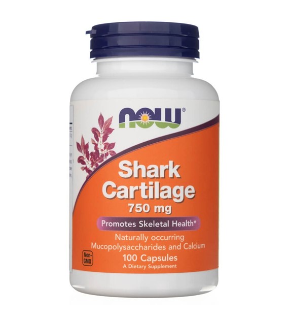 Now Foods Shark Cartilage (Chrząstka rekina) 750 mg - 100 kapsułek