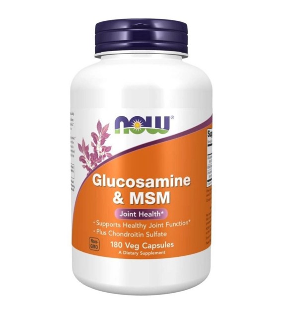 Now Foods Glukozamina i MSM - 180 kapsułek
