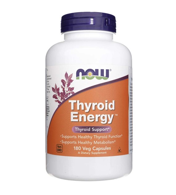 Now Foods Thyroid Energy (Schilddrüsenenergie) - 180 pflanzliche Kapseln