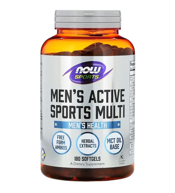 Now Foods Men's Active Sports Multi - 180 kapsułek