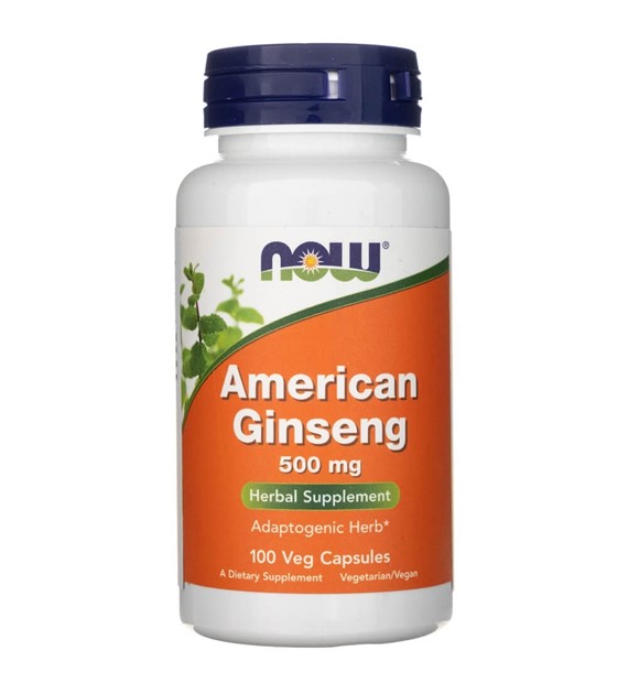 Now Foods Amerikanischer Ginseng 500 mg - 100 pflanzliche Kapseln