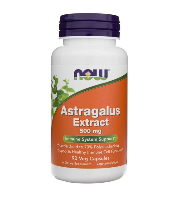 Now Foods Astragalus extrakt 500 mg - 90 veg. kapslí