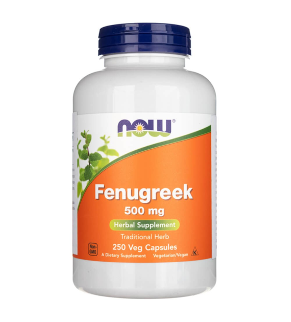 Now Foods Fenugreek (Kozieradka) 500 mg - 250 kapsułek