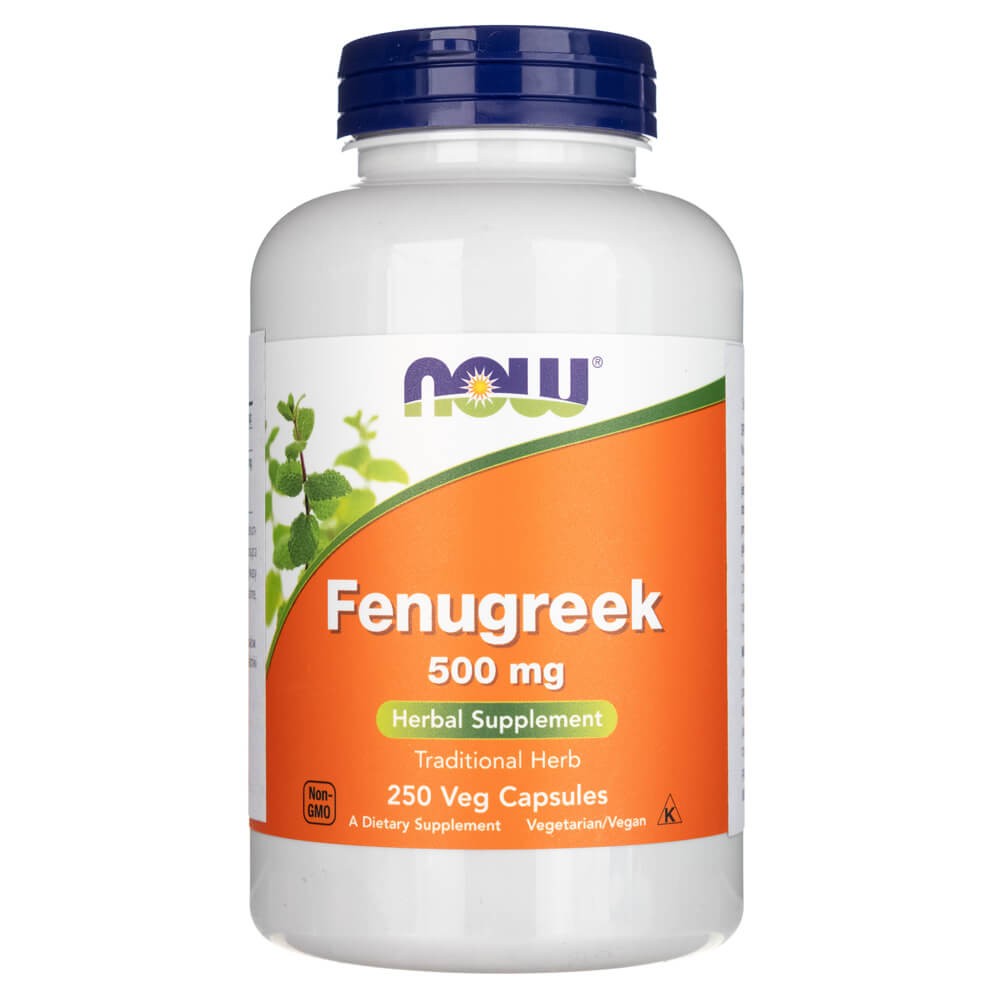 Now Foods Fenugreek (Kozieradka) 500 mg - 250 kapsułek