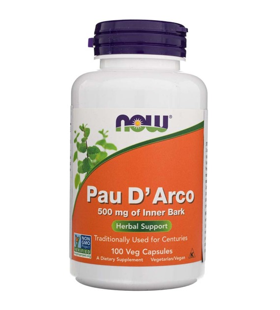 Now Foods Pau D'Arco 500 mg - 100 pflanzliche Kapseln