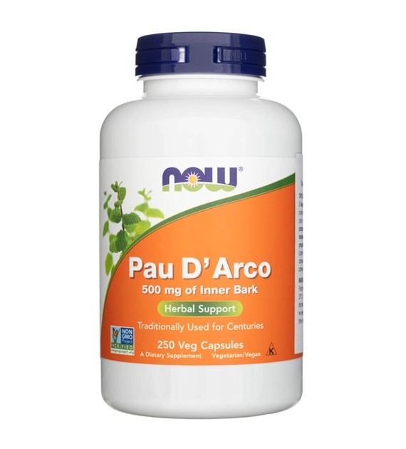 Now Foods Pau D'Arco 500 mg - 250 pflanzliche Kapseln