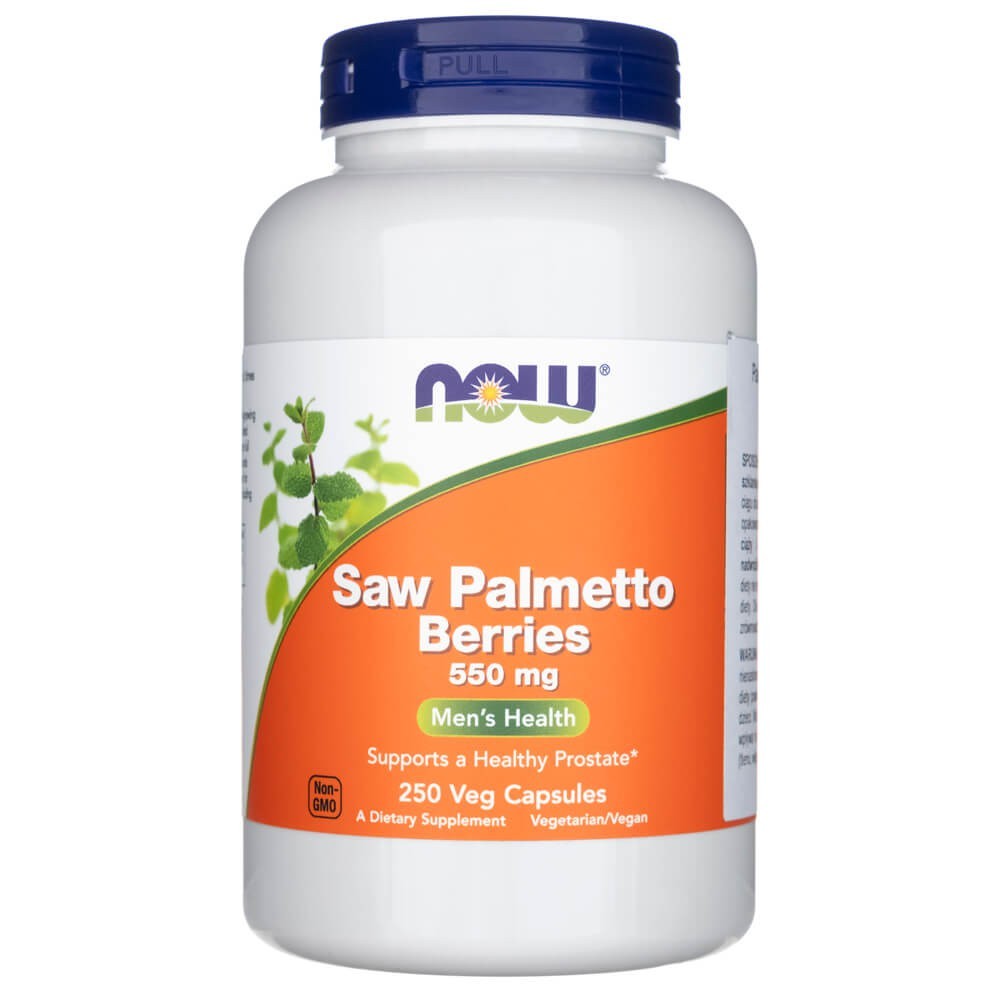 Now Foods Saw Palmetto Berries (Palma Sabałowa) 550 mg - 250 kapsułek