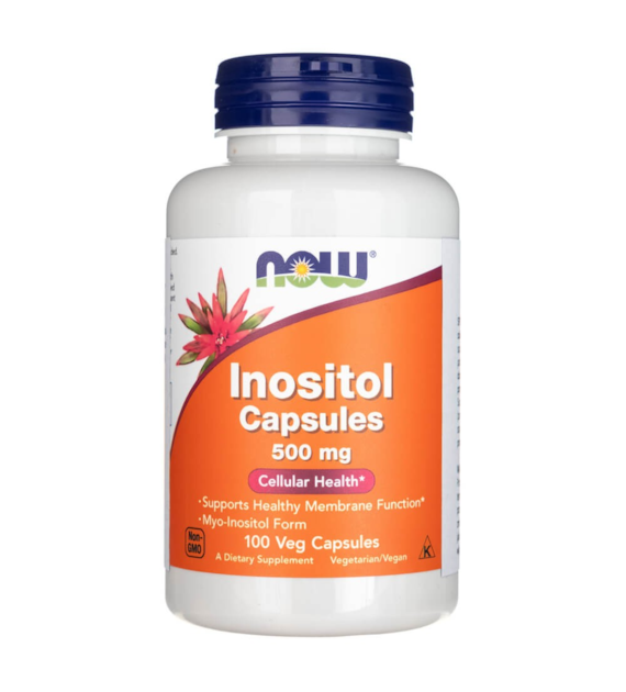 Now Foods Inozytol 500 mg - 100 kapsułek