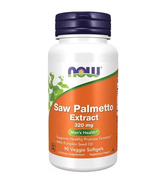 Now Foods Saw Palmetto 320 mg + Olej z pestek dyni - 90 kapsułek