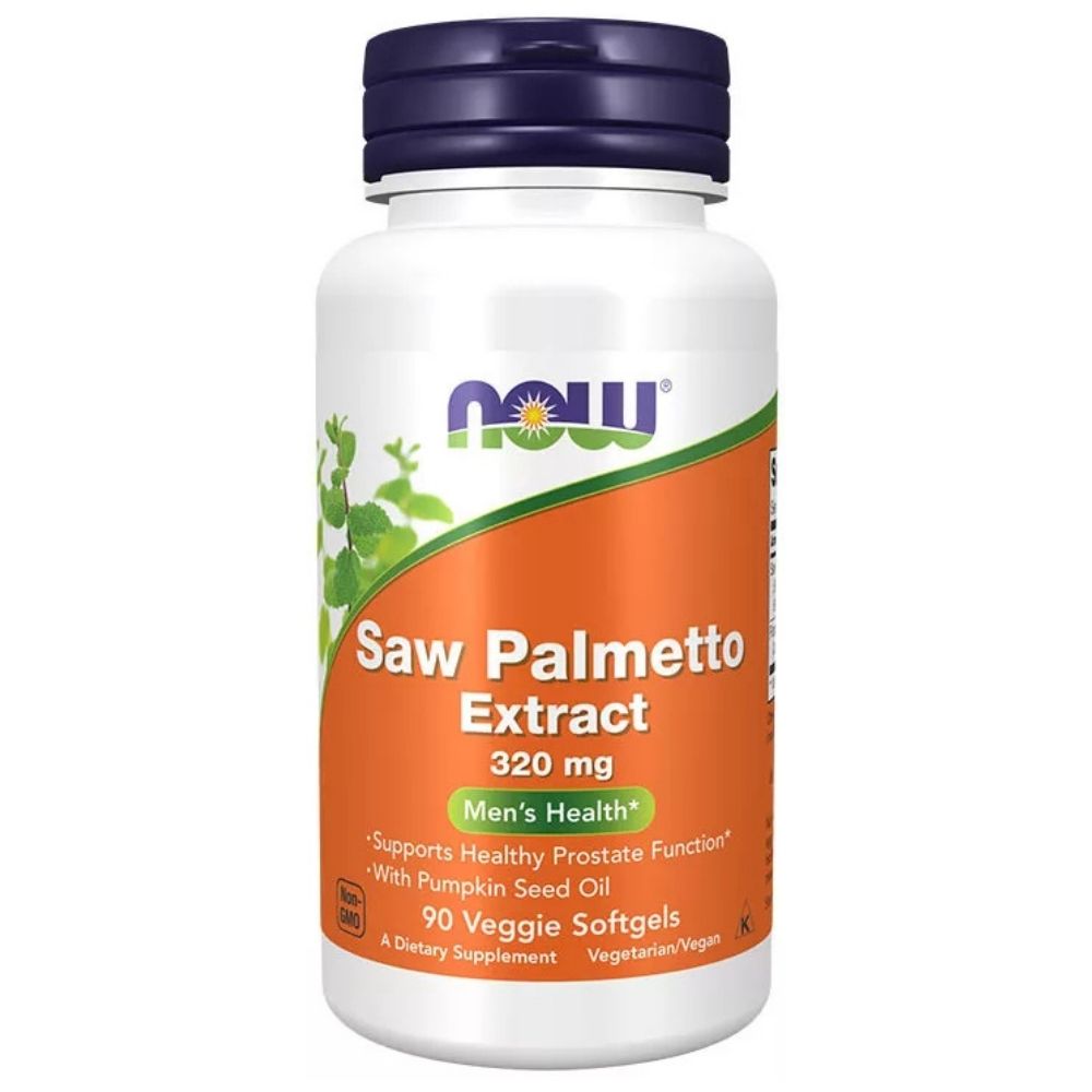Now Foods Saw Palmetto 320 mg + Olej z pestek dyni - 90 kapsułek