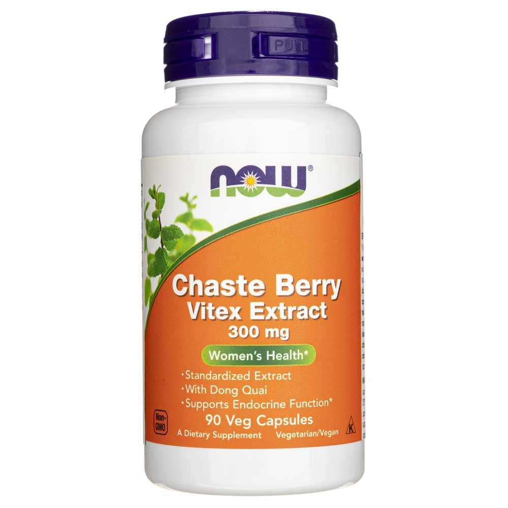 Now Foods Chaste Berry Vitex Extract 300 mg - 90 veg. kapslí