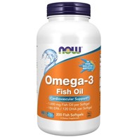 Now Foods Omega-3 Fish Oil - 200 kapsułek