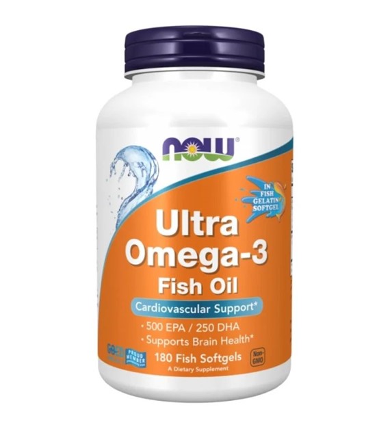 Now Foods Ultra Omega-3 Fish - 180 kapsułek