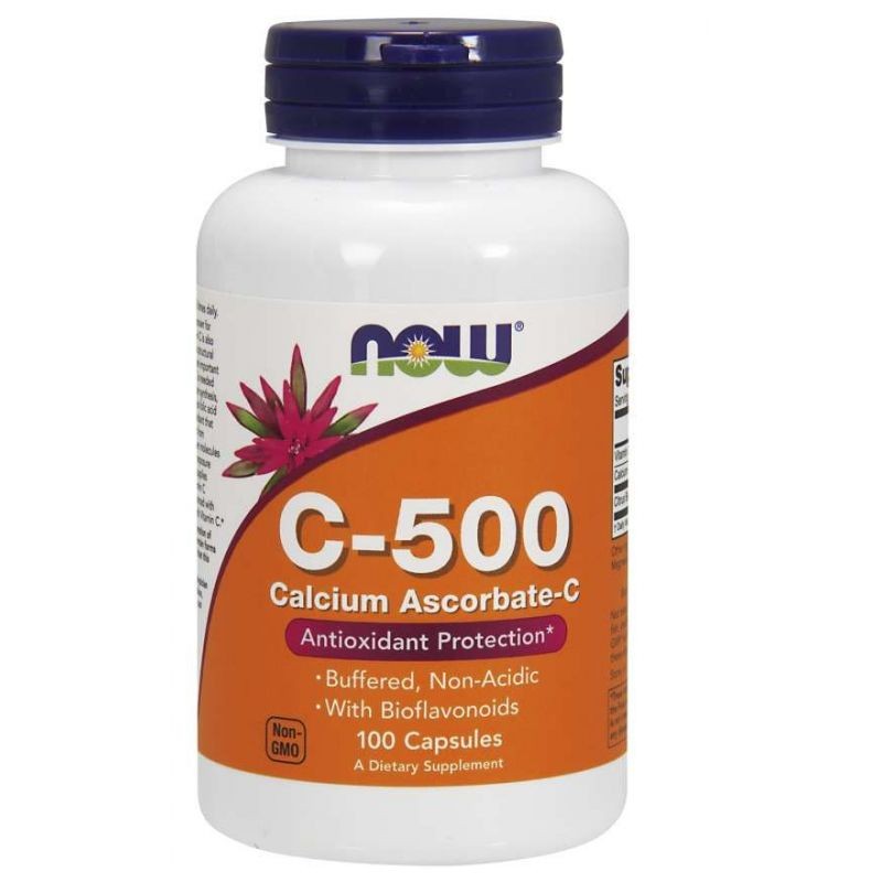Now Foods Witamina C-500 buforowana (L-askorbinian wapnia) - 100 kapsułek