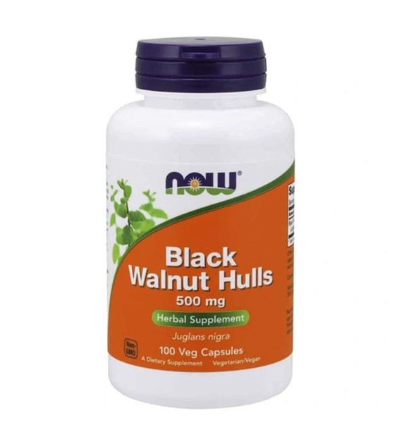 Now Foods Black Walnut Hulls 500 mg - 100 Capsules