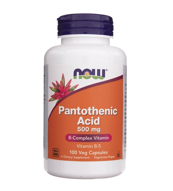 Now Foods Pantothenic Acid kwas pantotenowy 500 mg - 100 kapsułek