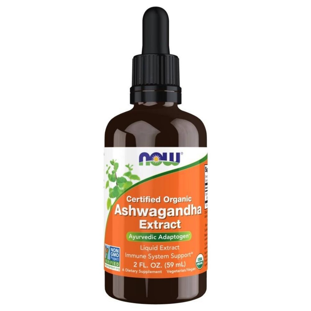 Now Foods Organiczna Ashwagandha 190 mg - 59 ml