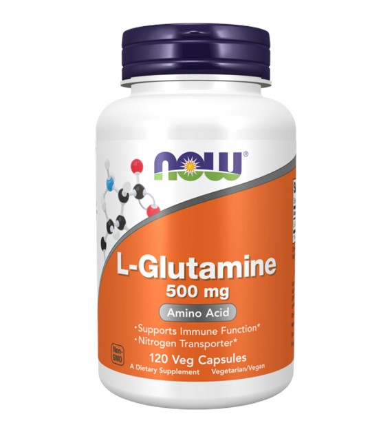 Now Foods L-Glutamin 500 mg - 120 veg. kapslí