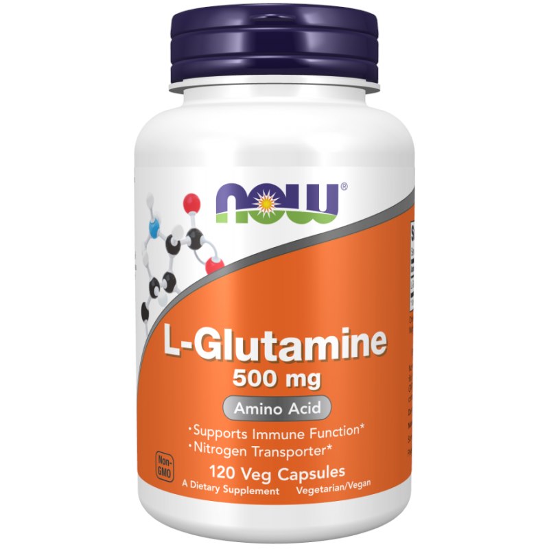 Now Foods L-Glutamina 500 mg - 120 kapsułek