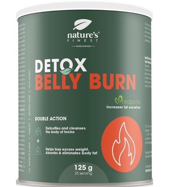 Nature's Finest Detox Belly Burn Spalacz tłuszczu pomarańczowy - 125 g