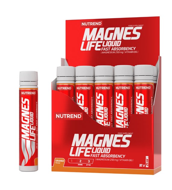 Nutrend Magneslife w płynie pomarańczowy - 10x25 ml