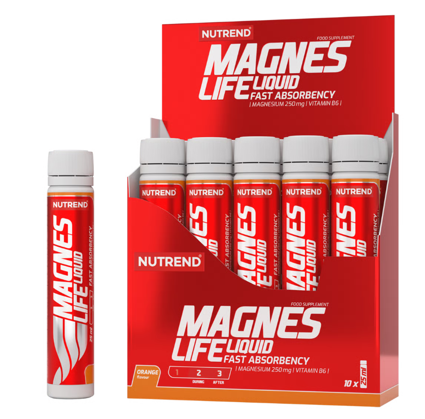 Nutrend Magneslife w płynie pomarańczowy - 10x25 ml