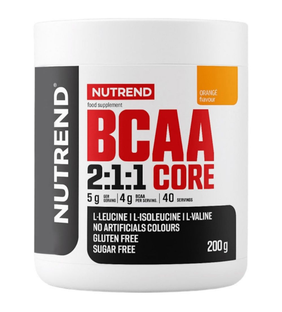 Nutrend BCAA 2:1:1 Core, pomarańcza - 200 g