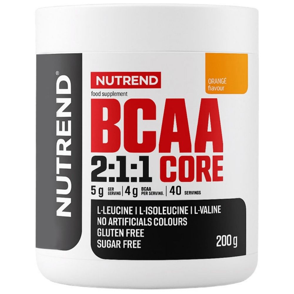 Nutrend BCAA 2:1:1 Core, pomarańcza - 200 g