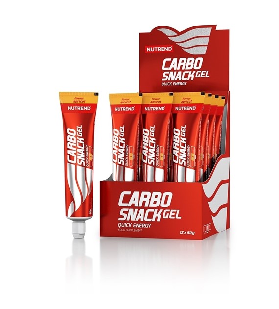 Nutrend Carbosnack (tubka) morela - 12x50 g