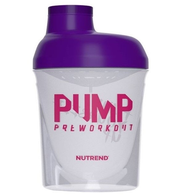 Nutrend Mini Shaker PUMP fioletowy - 300 ml