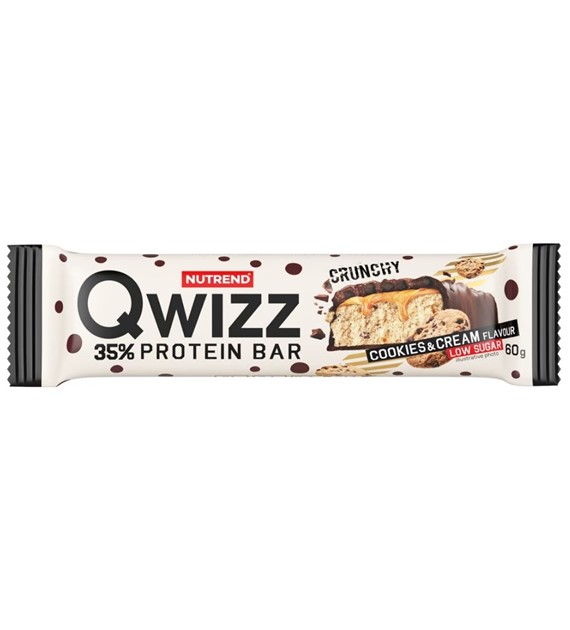 Nutrend Qwizz Protein Bar Baton proteinowy, ciasteczko z kremem - 60 g