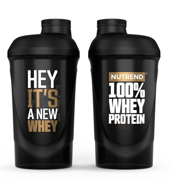 Nutrend Shaker 100% Whey czarny - 600 ml