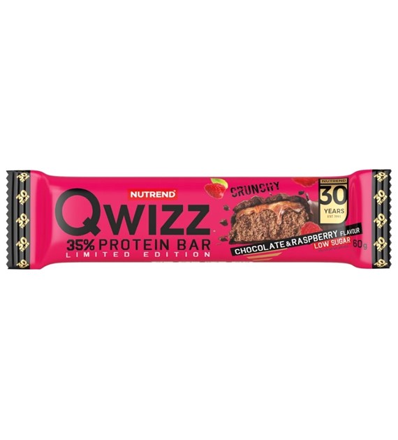 Nutrend Qwizz Protein Bar Baton proteinowy, czekolada-malina - 60 g