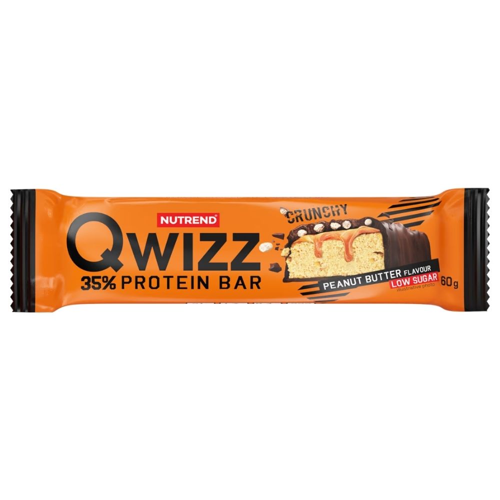Nutrend Qwizz Protein Bar Baton proteinowy, masło orzechowe - 60 g