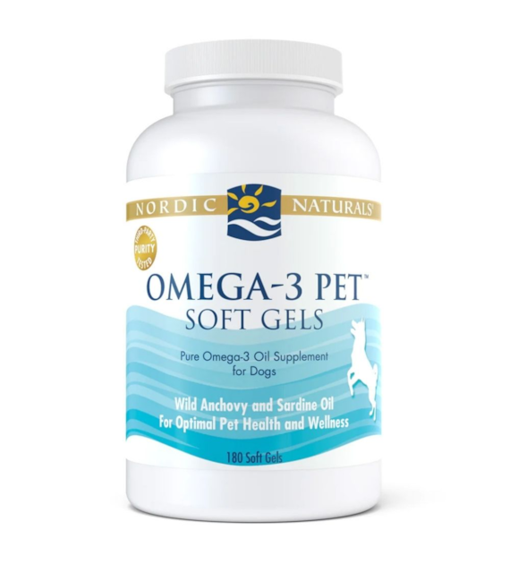 Nordic Naturals Omega-3 dla psów - 180 kapsułek