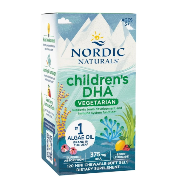 Nordic Naturals Children's DHA Vegetarian - 120 mini kapsułek