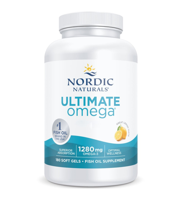 Nordic Naturals Ultimate Omega 1280 mg cytrynowy - 180 kapsułek