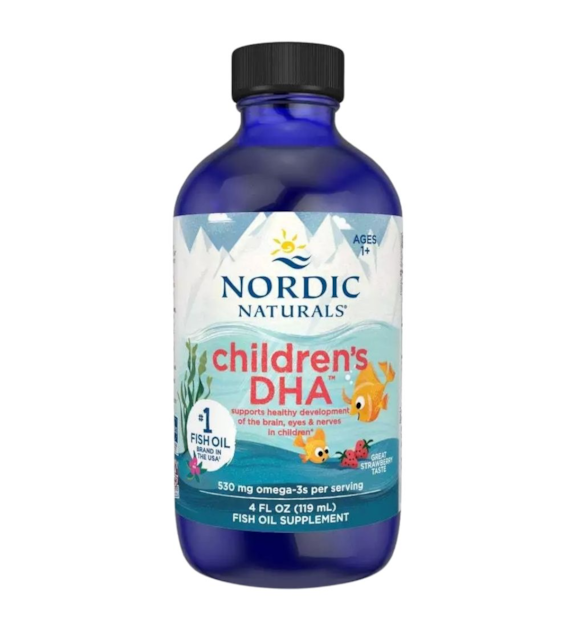 Nordic Naturals Children's DHA dla dzieci, truskawka - 119 ml