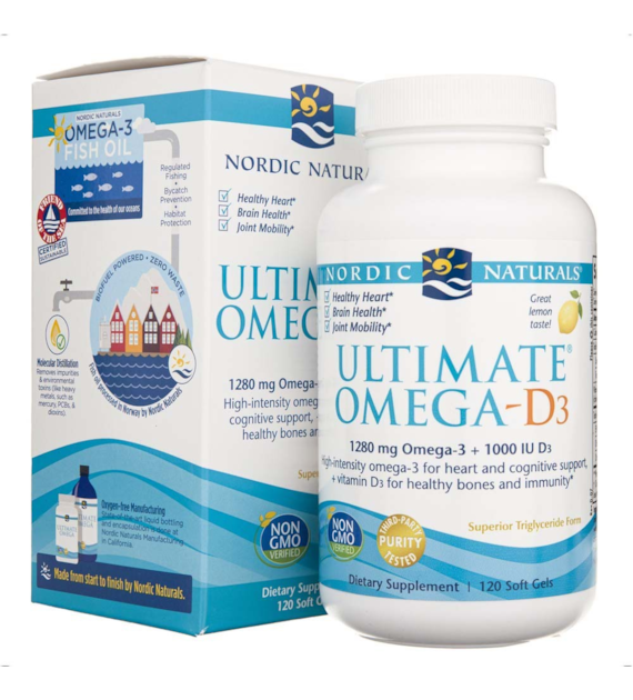 Nordic Naturals Ultimate Omega-D3 - 120 kapsułek